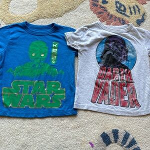 GUC - (2) Starwars t shirts Crewcuts size 2